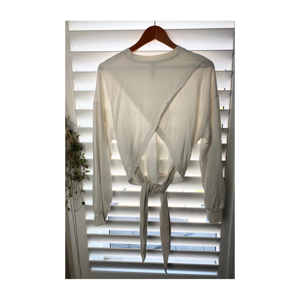Athleta backless sweatshirt